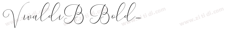 VivaldiB Bold字体转换